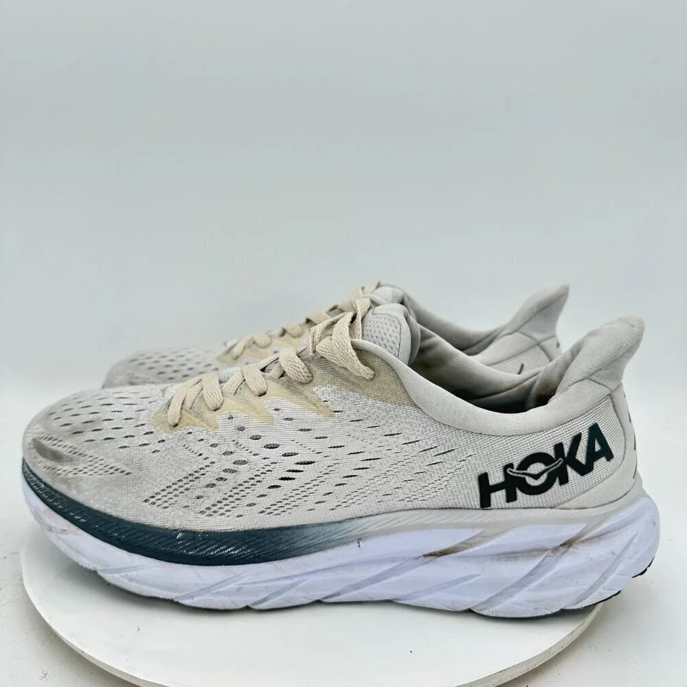 Hoka One One Clifton 8 Men Sz 12.5D 1119393 LRNC Lunar Rock Nimbus Running Shoe